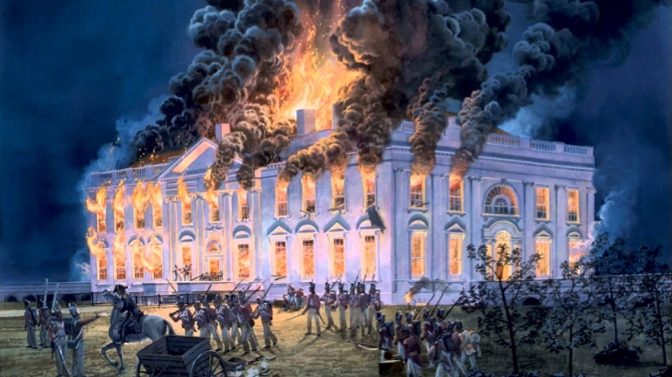 Image result for british troops burn washington in the war of 1812