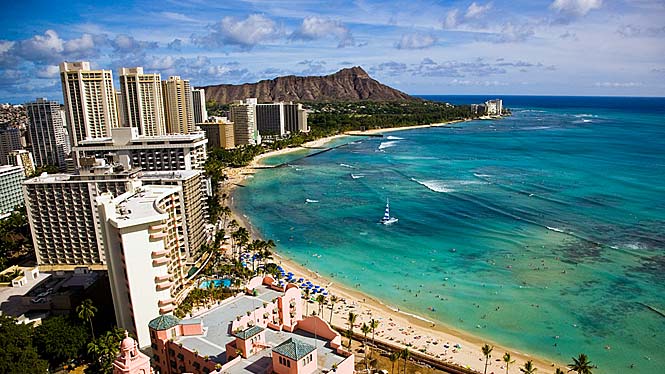 A present day image of the Waikiki shore. Photo: Aloha Hawaii 