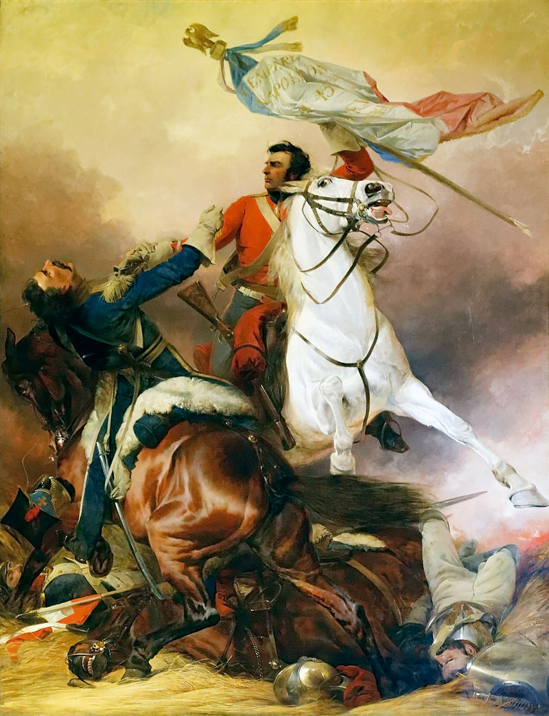Sergent Ewart of the Scots Greys capturing the French Eagle. 