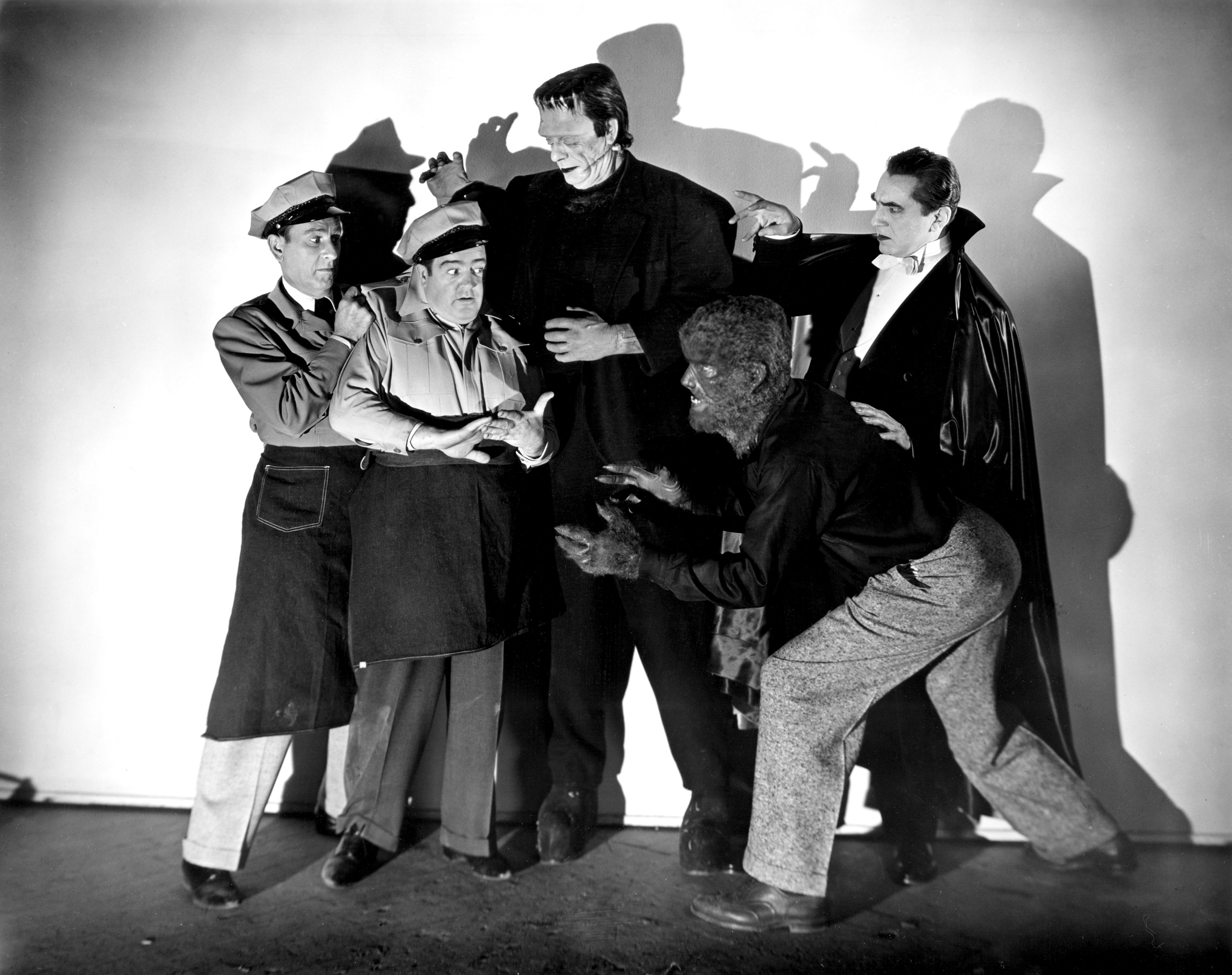The Academy of Motion Picture Arts and Sciences will host a month-long series of screenings of classic horror films with “Universal’s Legacy of Horror” in October. The series is part of the studio’s year-long 100th anniversary celebration engaging Universal’s fans and all movie lovers in the art of moviemaking. Pictured: Bud Abbott, Lou Costello, Glenn Strange, Lon Chaney, Jr., and Bela Lugosi in ABBOTT AND COSTELLO MEET FRANKENSTEIN, 1948.