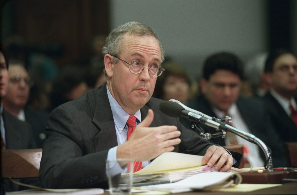 Special Prosecutor Kenneth Starr Photo: abcbews