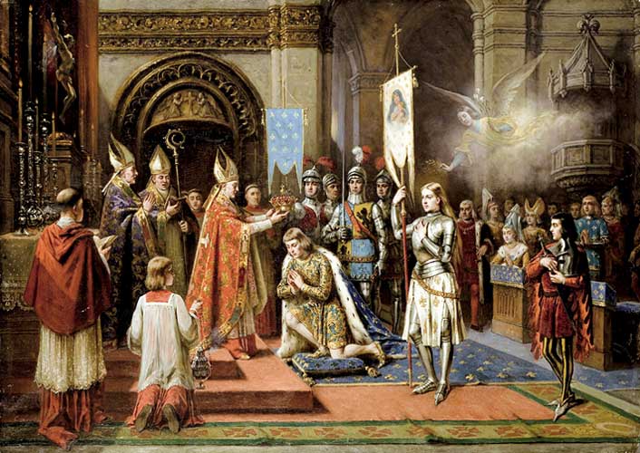 Joan of Arc at the coronation of Charles VII [PHOTO: maidofheaven.com]