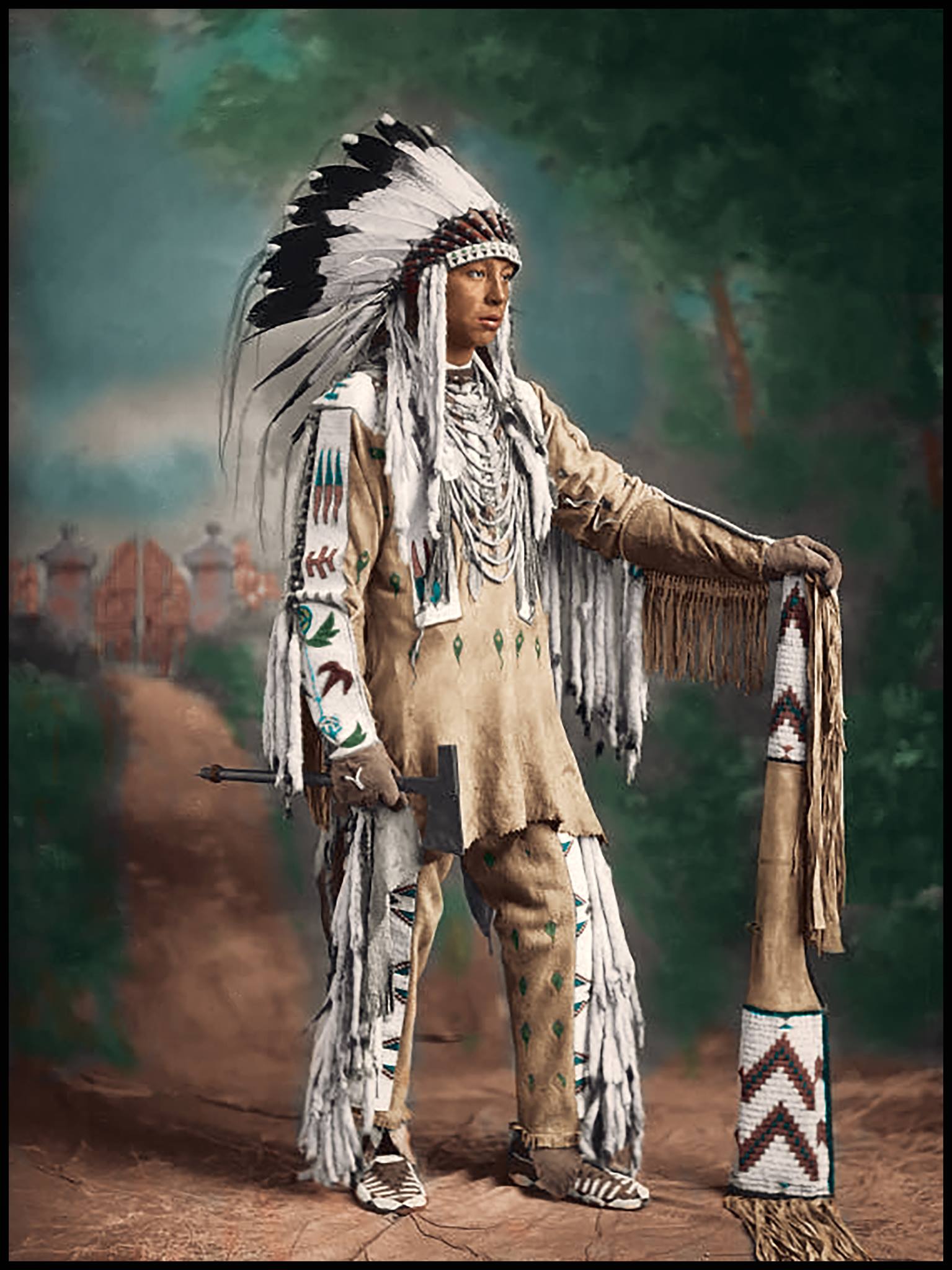 Индейцы в национальных костюмах - 82 фото