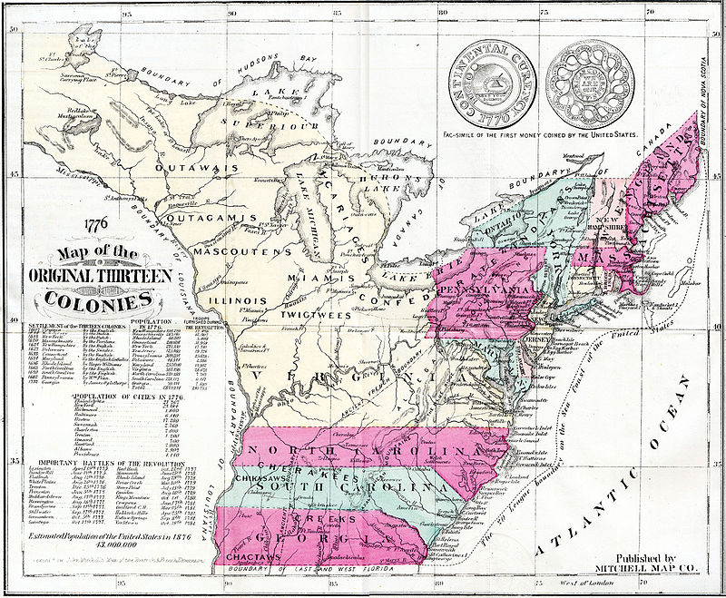 Thirteen Colonies - WorldAtlas