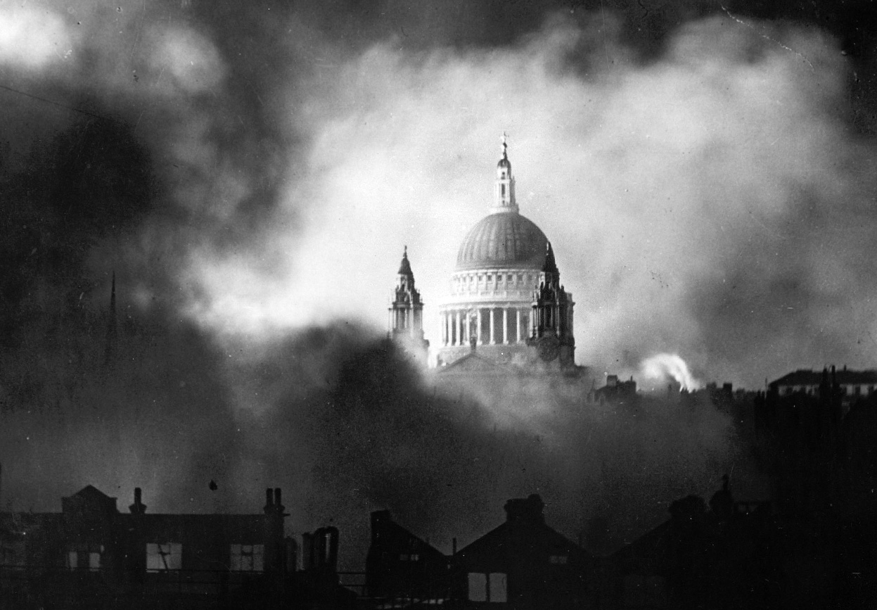 St. Pauls Cathedral standing strong during the bombings Photo: pinterest