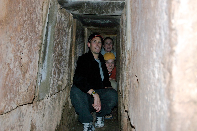 Tourists in the tunnels beneath the Temple of Apollo, taking the same route ancient visitors would have had to take to seek an audience with the Oracle. [PHOTO: holylandphotos.org]