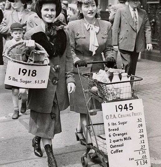 What $1.34 Could Buy in 1918 vs 1945