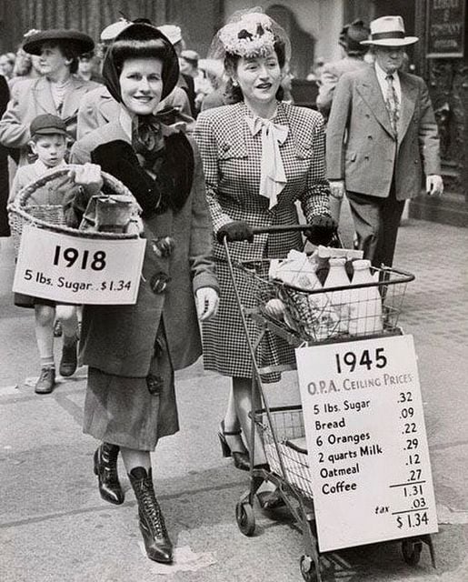 What $1.34 Could Buy in 1918 vs 1945