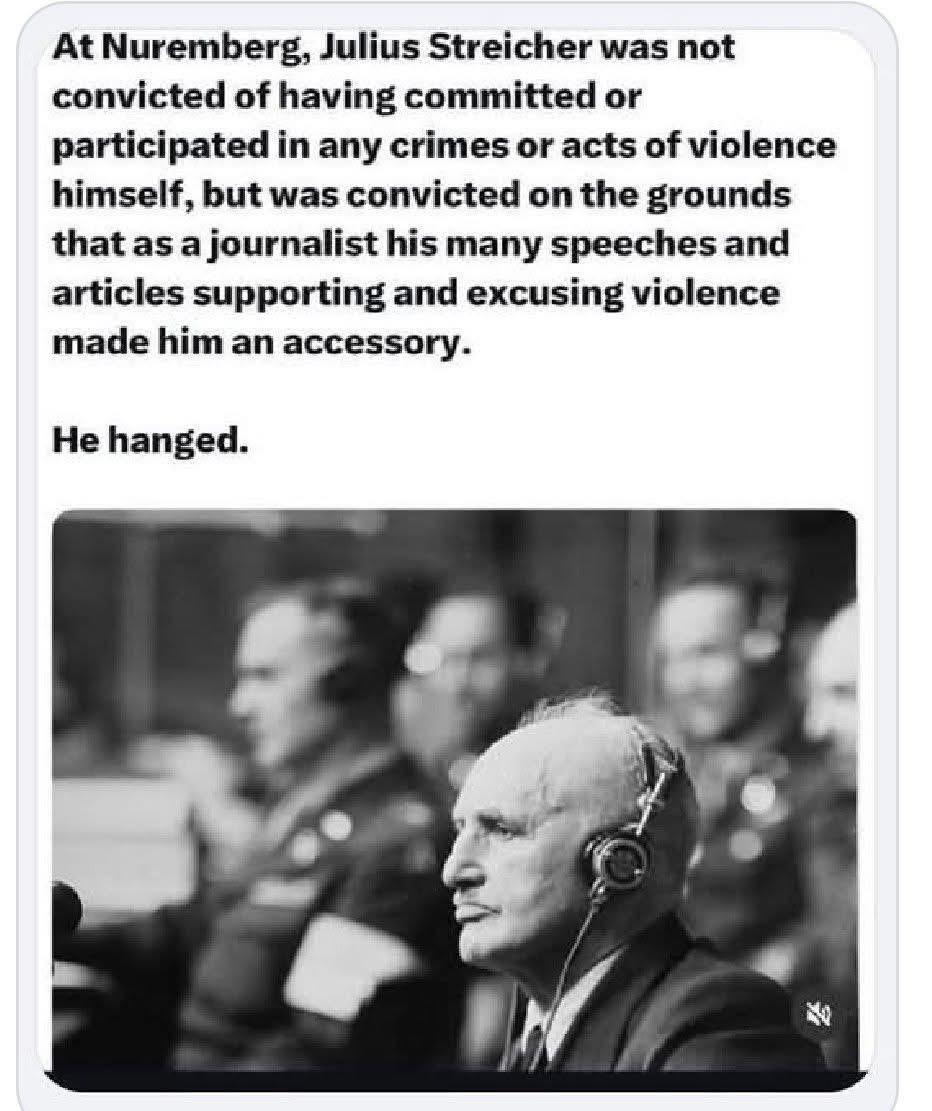 What If Julius Streicher Had Been Acquitted?