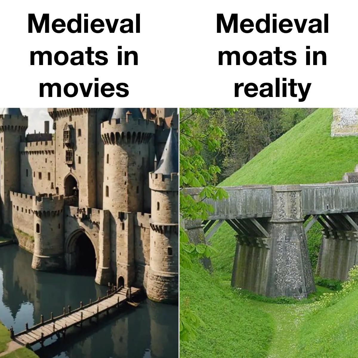 What If Medieval Moats Actually Worked Like In Movies?